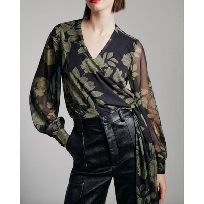 Women's Diana Wrap Top - BARDOT