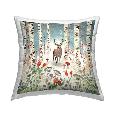 Stupell Industries Layered Woodland Birch Deer