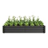 Dolonm Raised Garden Bed Kit - Metal Raised Bed Garden  for Flower Planters, Vegetables Herb Green - 2 of 4