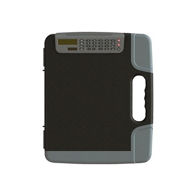 Staples Portable Clipboard with Calculator Hvy Duty Black 14 3/8 x 12 x 1 5/8 28545