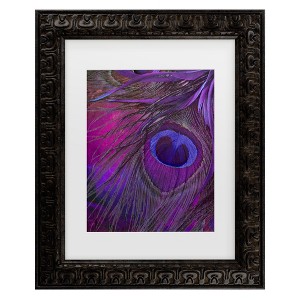 Trademark Fine Art - Color Bakery Peacock Candy IV Matted Framed Art - 1 of 4