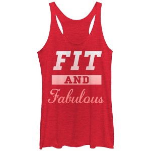 Women's CHIN UP Fit and Fabulous Racerback Tank Top - 1 of 3