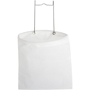 Clothespin Bag Holder with Hanging Hook - Non-Woven Material - 13 x 11 Inch - White - 1 of 4