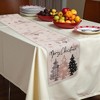 Unique Bargains Christmas Table Runner Black White 72"x13" 1 Pc - 2 of 4