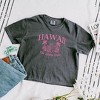 Simply Sage Market Women's Embroidered Hawaii The Aloha State Short Sleeve Relaxed Fit Cropped Tee - 3 of 3