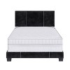Queen Lucena Velvet Upholstered Bed Frame Black - Boyd Sleep Eco Dream: Contemporary Style, Soft Velour Fabric, Solid Wood Legs, Easy Assembly - 4 of 4