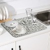 LunaLulinlk 2pcs Dish Drying Mats, Absorbent Microfiber Kitchen Dish Drainers, 18 x 16", Gray - 2 of 4