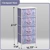 Sorbus 4 Drawers Chest Nightstand - Storage for Closet, Home, College Dorm - Features Steel Frame, Wood Top, & Fabric Bins - 4 of 4