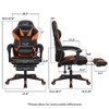 ELECWISH Racing Style High Back Computer Chair with Footrest Headrest and Lumbar Support - 2 of 4