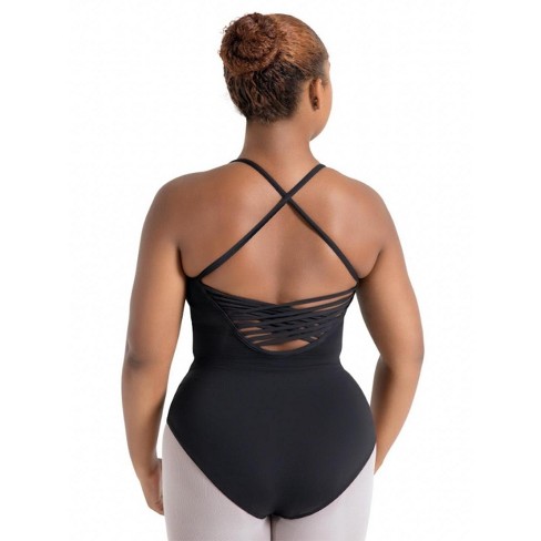 AM Capezio women's leotard with built in bra and adjustable back and  straps.