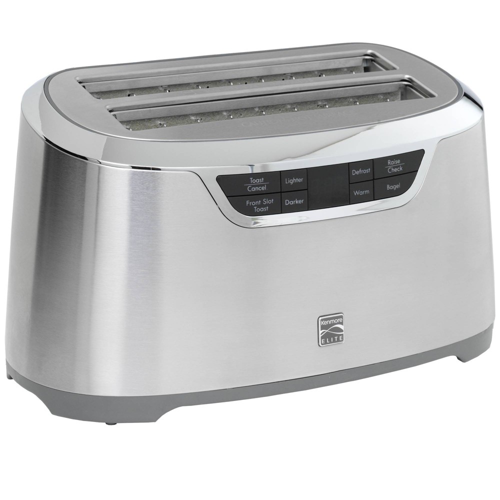 Photos - Toaster Kenmore Elite 4-Slice Auto-Lift Long Slot  - Stainless Steel 