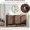 Large Shoe Cabinet with 3 Doors, 6-Tier Entryway Shoe Storage Cabinet with Adjustable Shelves, Freestanding Shoes Rack Organizer - 2 of 4
