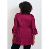 Avenue Women's Plus Size Wallflower Lace Detail Tunic - 3 of 4