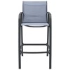 vidaXL Garden Bar Chair Set of 2 Grey Textilene, Steel Adjustable - 3 of 4