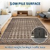 Acekool Machine Washable Area Rug, Geometric Low Pile Non Slip Soft Carpet for Living Room, Bedroom, Farmhouse - 4 of 4