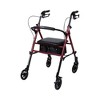 McKesson Rollator Adjustable Height / Folding Aluminum 29.5 to 38 inch Handle Height 146-RTL10261RD - 3 of 4
