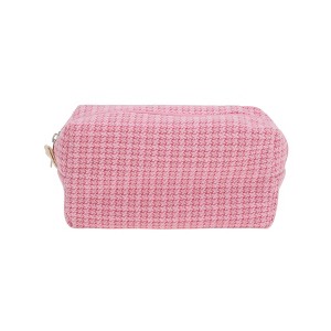 Unique Bargains 1 Pc Woven Pencil Case Braided Style Drawstring Makeup Bag for Vacation Knitting - 1 of 4