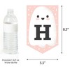 Big Dot of Happiness Pastel Halloween - Pink Pumpkin Party Bunting Banner - Party Decorations - Happy Halloween - 3 of 4