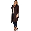 Plus Extra Long Open Front Cardigan - 24seven Comfort Apparel™ - 2 of 3