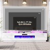 AMERLIFE Fireplace TV Stand, High Gloss LED Entertainment Center - 3 of 4