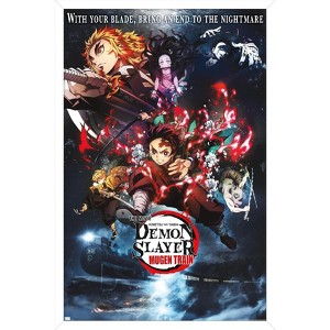 Trends International Demon Slayer: Mugen Train - Collage One Sheet Framed Wall Poster Prints - 1 of 4