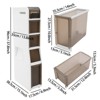 YIYIBYUS Bathroom Floor Cabinet, Storage Cabinet with Drawers - 4 of 4