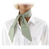 Unique Bargains Women's Stripe Scarf Headband Light Green White 1 Pc - 3 of 4
