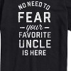 Men's - Instant Message - Your Favorite Uncle Is Here Short Sleeve Graphic T-Shirt - 2 of 4