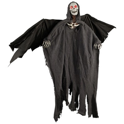 Northlight LED Lighted and Animated Winged Grim Reaper Halloween Decoration - 50"