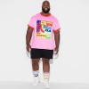 Pride Adult Sporty Ringer Patchwork T-Shirt - Pink - 3 of 3