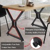2PCS 28" Metal Table Legs DIY Industrial Furniture Dining Leg X-Shape Desk Leg - 4 of 4