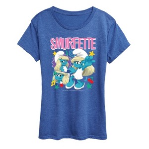 Women's - Smurfs - Smurfette Short Sleeve Graphic T-Shirt - 1 of 4