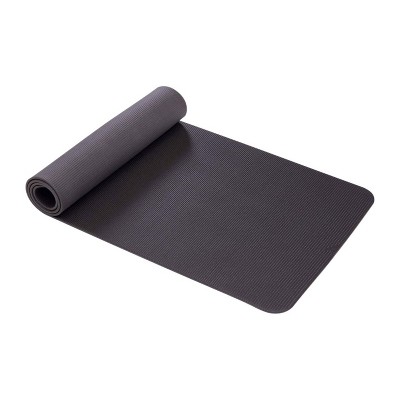 AIREX 32-1232BLK Yoga Pilates 190 Workout Exercise Fitness Non Slip 0.3 Inch Firm Foam Floor Mat Pad for Yoga or Pilates at Home or Gym, Black
