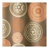 iDESIGN 72"x72" Bazaar Fabric Shower Curtain for Master Guest Kids' College Dorm Bathroom Brown: Woven Polyester, Buttonhole Top - 3 of 4