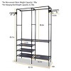 Racxily Metal Garment Rack Shoe Clothing Organizer Shelves Freestanding Multifunctional Clothes Wardrobe - 2 of 4