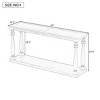 Console Tables Natural with Bottom Shelf and Vase Legs, Classic Wood Console Tables for Hallway or Living Room Display and Storage-The Pop Home - 3 of 4