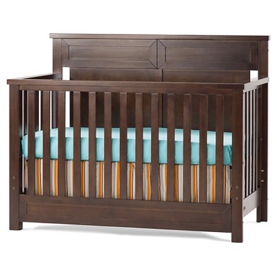 walnut baby crib