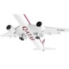 Boeing 777-300ER Commercial Aircraft with Flaps Down White with Dark Red Stripes 1/200 Diecast Model Airplane by GeminiJets - 4 of 4