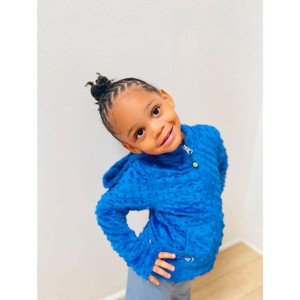 Gender Neutral Girls' Minky Bubble Hoodie - LIMEAPPLE - 1 of 1