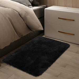 Luxury Modern Plush Fluffy Velvet Rug 5 x 8 ft, Faux Wool Rugs with  Non-Slip & Washable,for Bedroom Living Room Nursery - 1 of 4