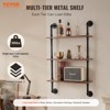 Munora Industrial Pipe Shelf 3 Tier 24x7.87in Wall-Mount for Kitchen Bedroom - 2 of 4