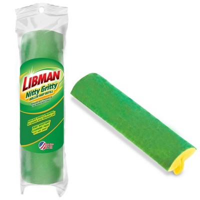 Libman Green and Yellow Sponge Roller Mop Refill