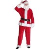 #followme Men's Santa Claus Costume - 6 Pc Velvet Christmas Xmas Santa outfit - 2 of 3
