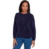 Alfred Dunner Women's Cable Chenille Pullover Sweater - 3 of 4