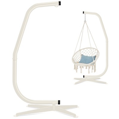 Best Choice Products Metal Hanging Hammock C-Stand for Chair/ Weather-Resistant Finish, Offset Base - Stand Only