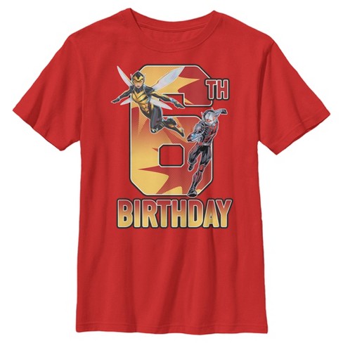 Boy's Marvel Ant-Man & Wasp 6th Birthday T-Shirt - image 1 of 4