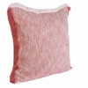 20" X 20" Dark Blue And White 100% Cotton Abstract Zippered Pillow - 4 of 4