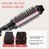 NICEBAY 4-in-1 Hair Tool set - Hair Straightening Brush, Thermal Brush, Flat Iron & 1" Ceramic Curling Iron, 5 Temps, Fast Heating, Dual Voltage - 3 of 4