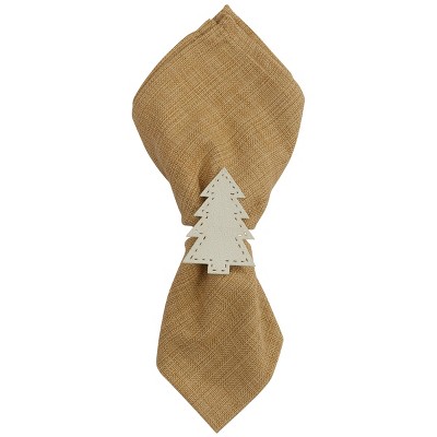 Park Designs Cream Tree Napkin Ring Set of 4