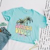 Simply Sage Market Women's Summer Vibes Only  Short Sleeve Relaxed Fit Cropped Tee - 3 of 3